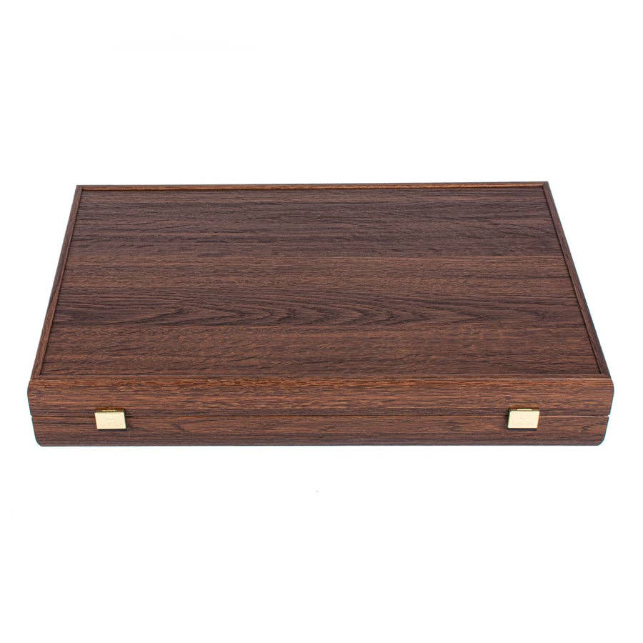 Handcrafted Cork Backgammon Set w Oak Checkers
