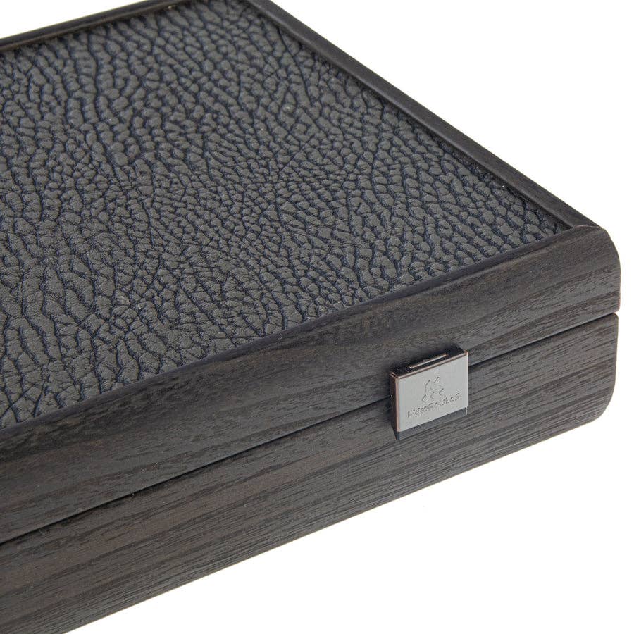 Poker Set in Wooden Case with Leatherette Top