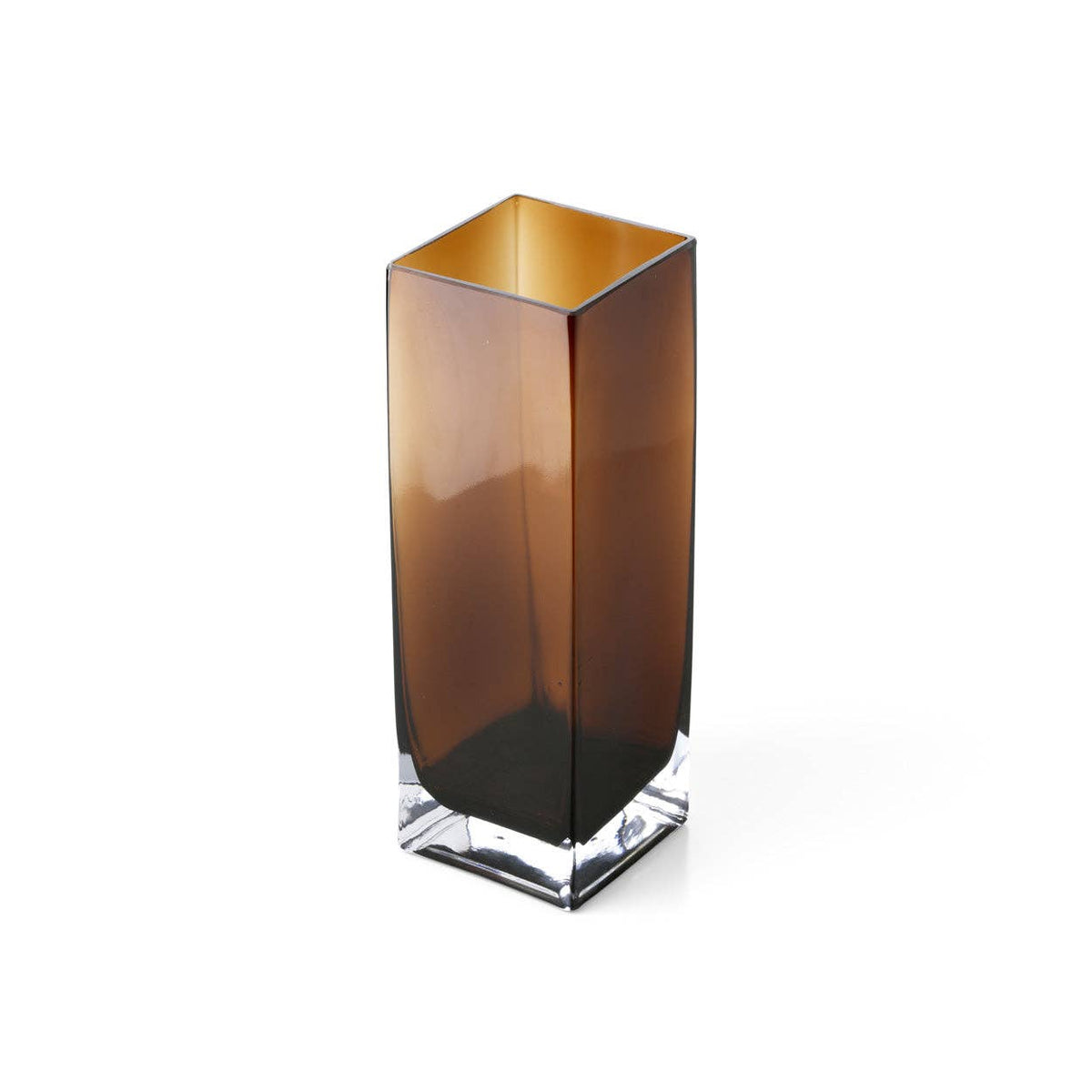 The Amber Cuboid Vase - Amber - Large 1.4 kg