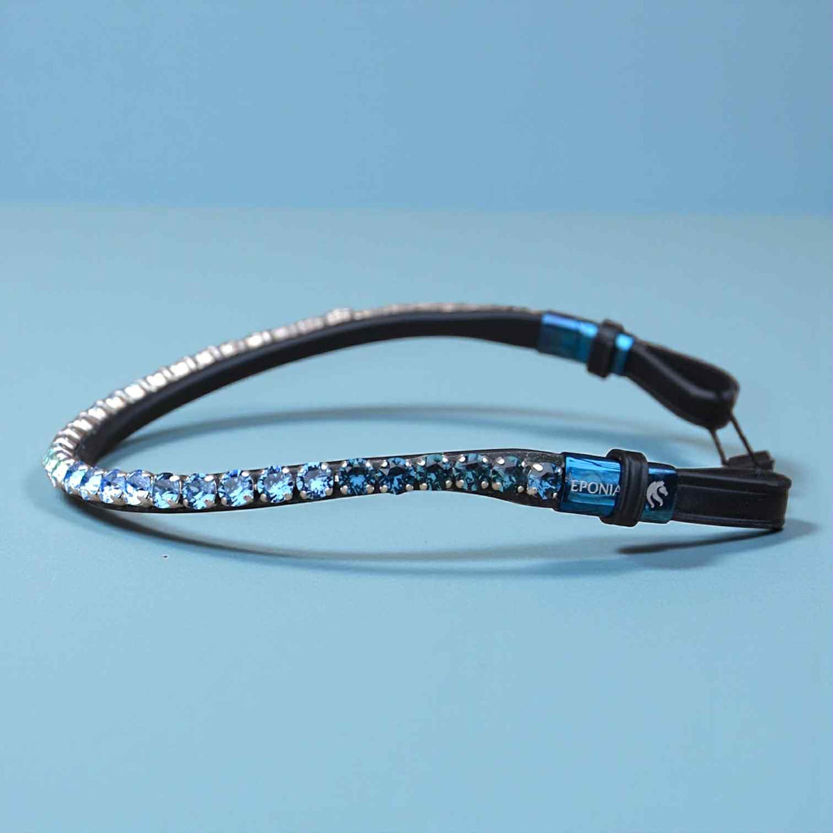 Browband embellised with crystals from Swarovski: Montana / Full