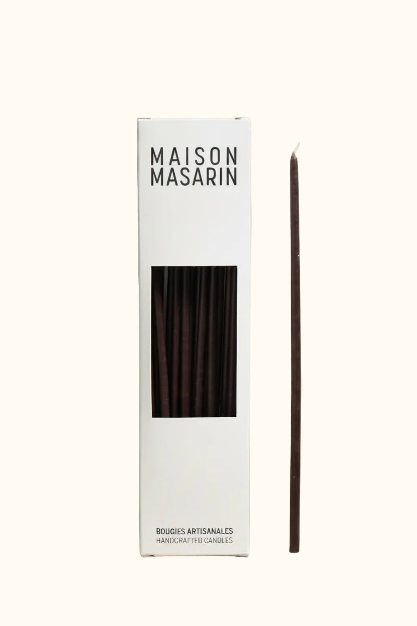 Carbon Black Handcrafted French birthday candles ( Pack of 20 )