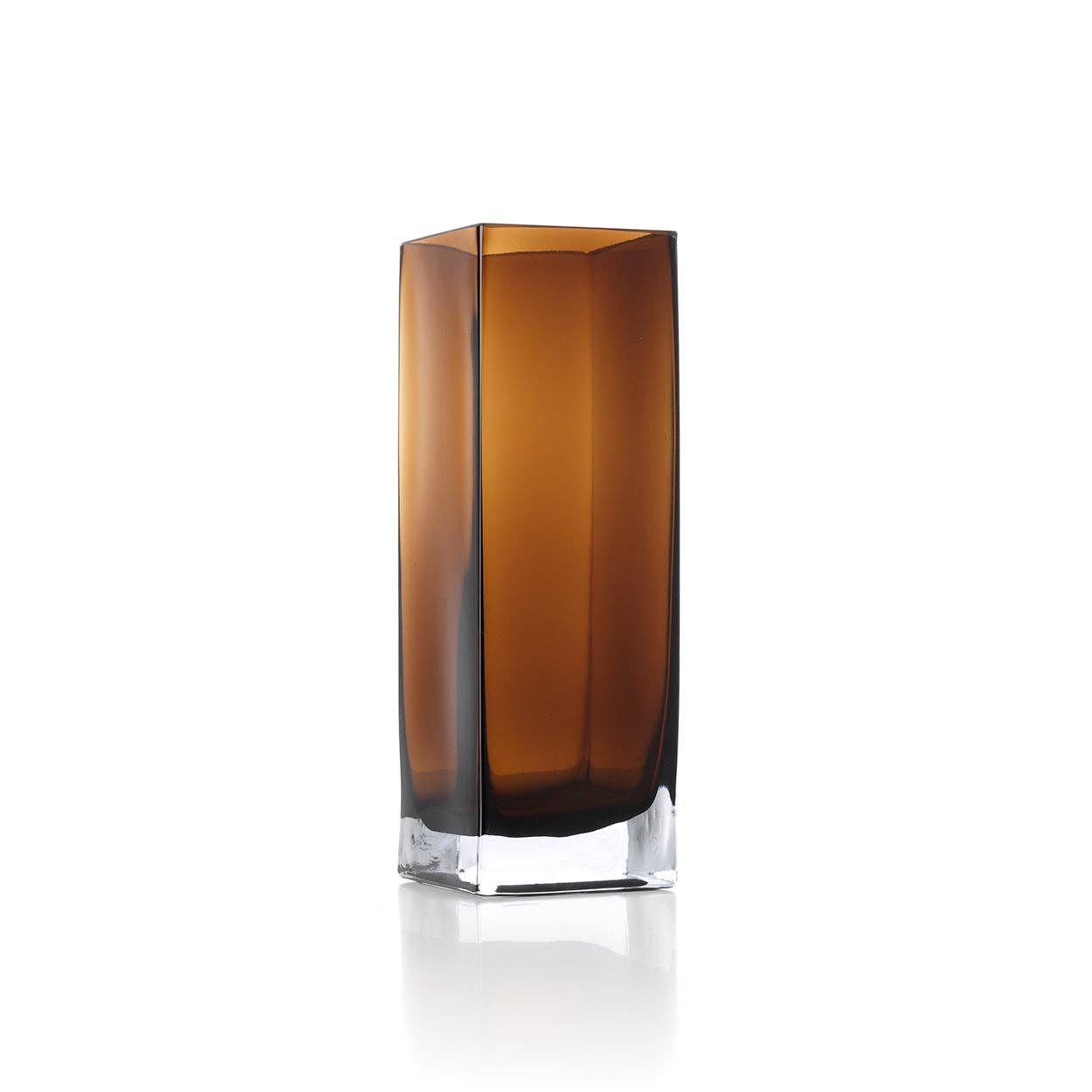 The Amber Cuboid Vase - Amber - L