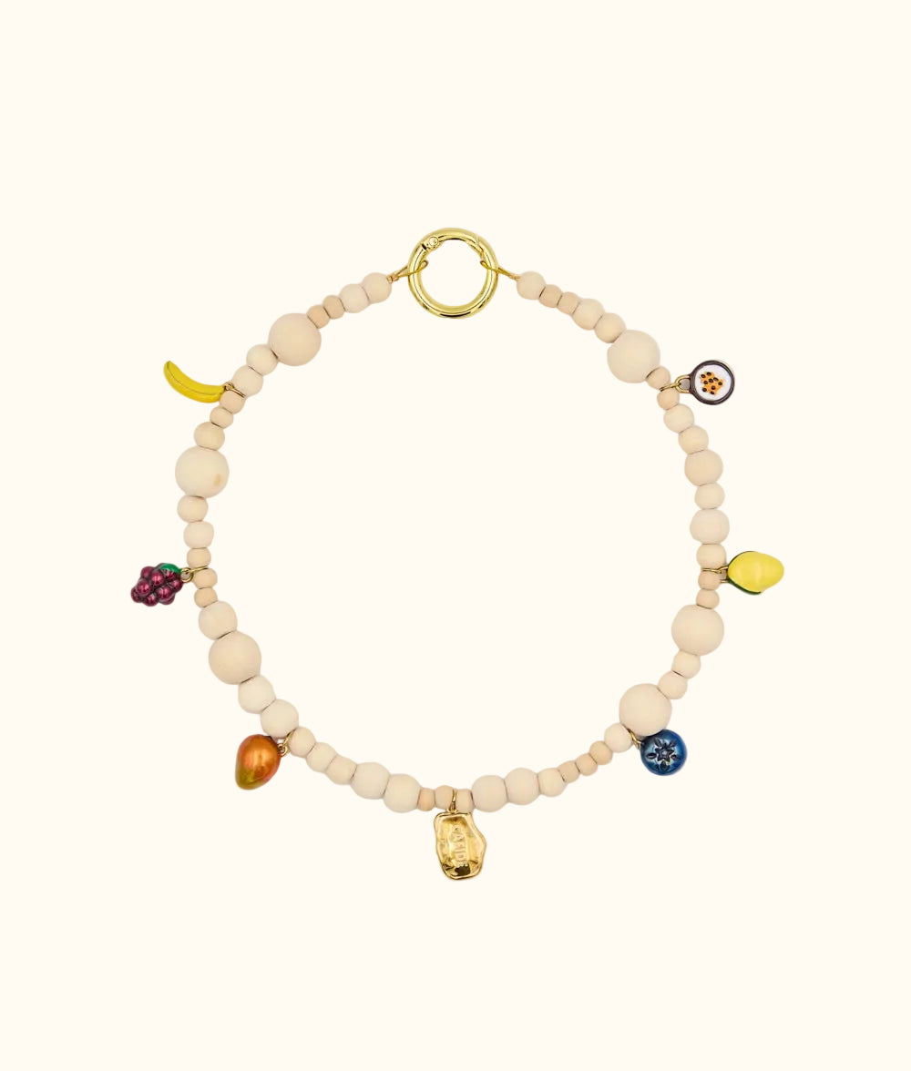 Dog Fruit Charm Necklace