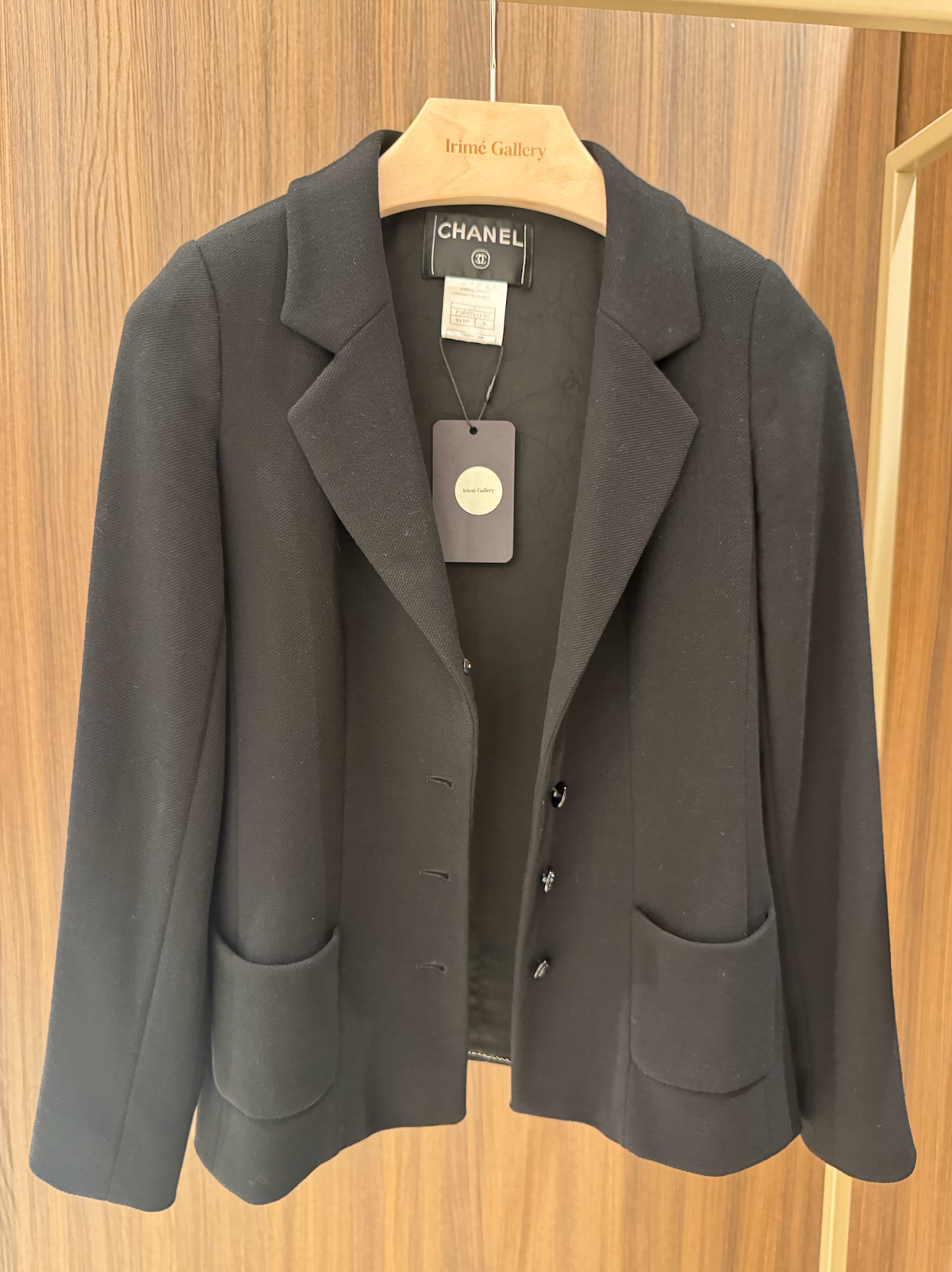CHANEL Vintage 2003 La Petite Veste Noire Jacket / 03C Wool Jacket black WS9792