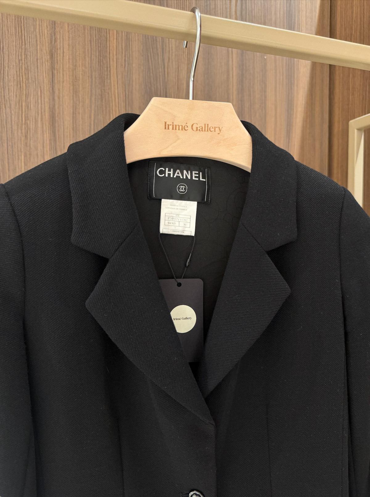 CHANEL Vintage 2003 La Petite Veste Noire Jacket / 03C Wool Jacket black WS9792