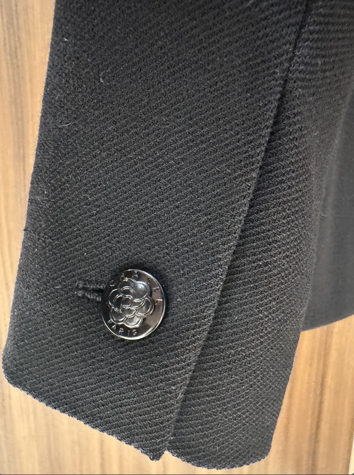 CHANEL Vintage 2003 La Petite Veste Noire Jacket / 03C Wool Jacket black WS9792