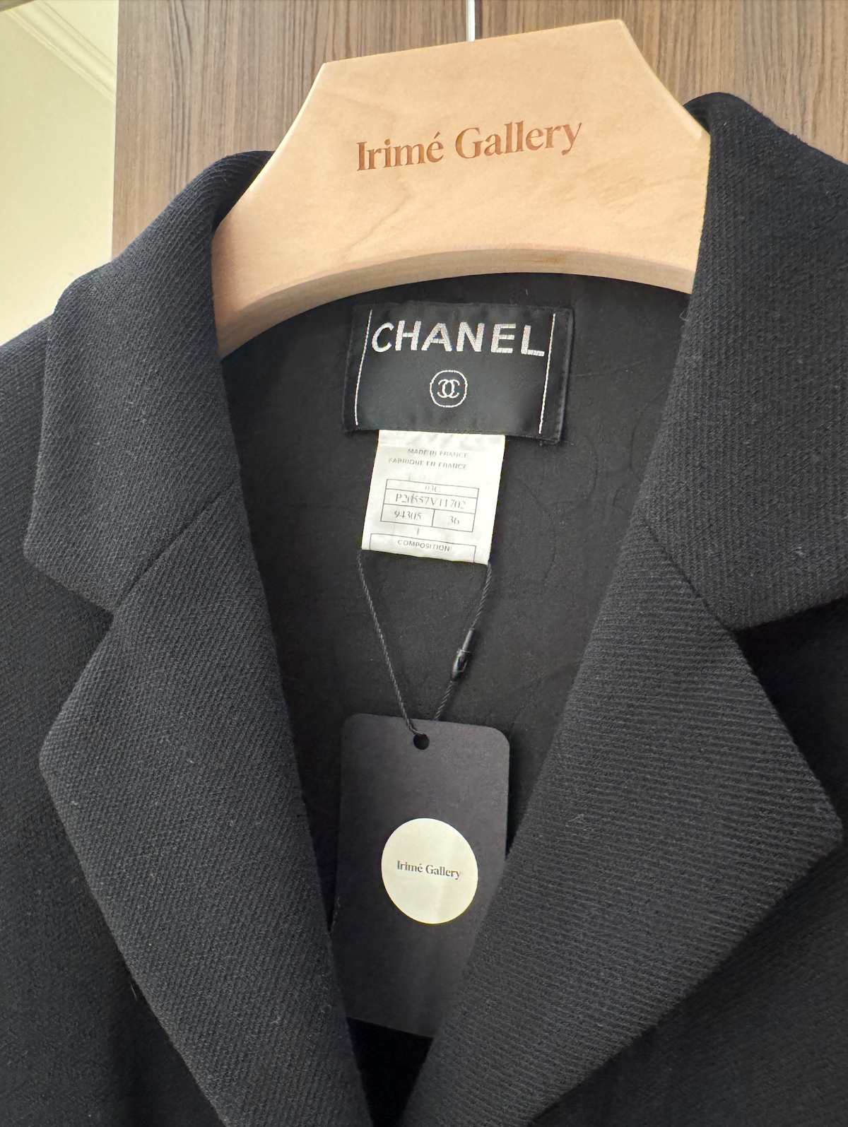 CHANEL Vintage 2003 La Petite Veste Noire Jacket / 03C Wool Jacket black WS9792