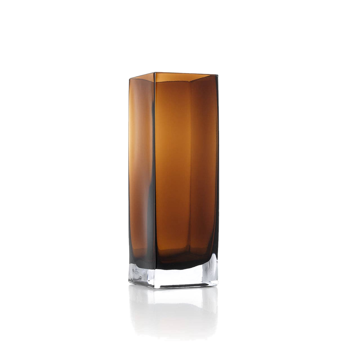 The Amber Cuboid Vase - Amber - L