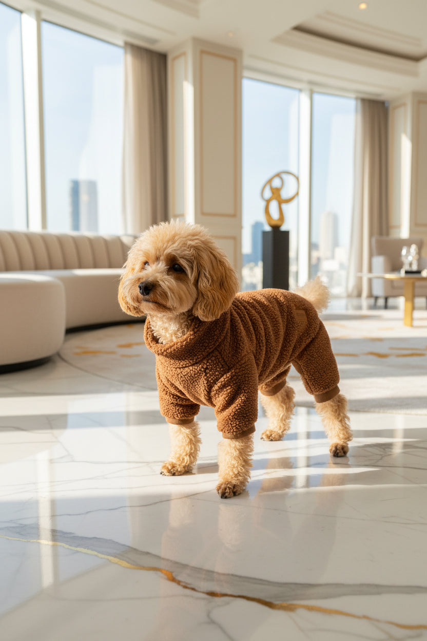Dog Brown Teddy Sweater