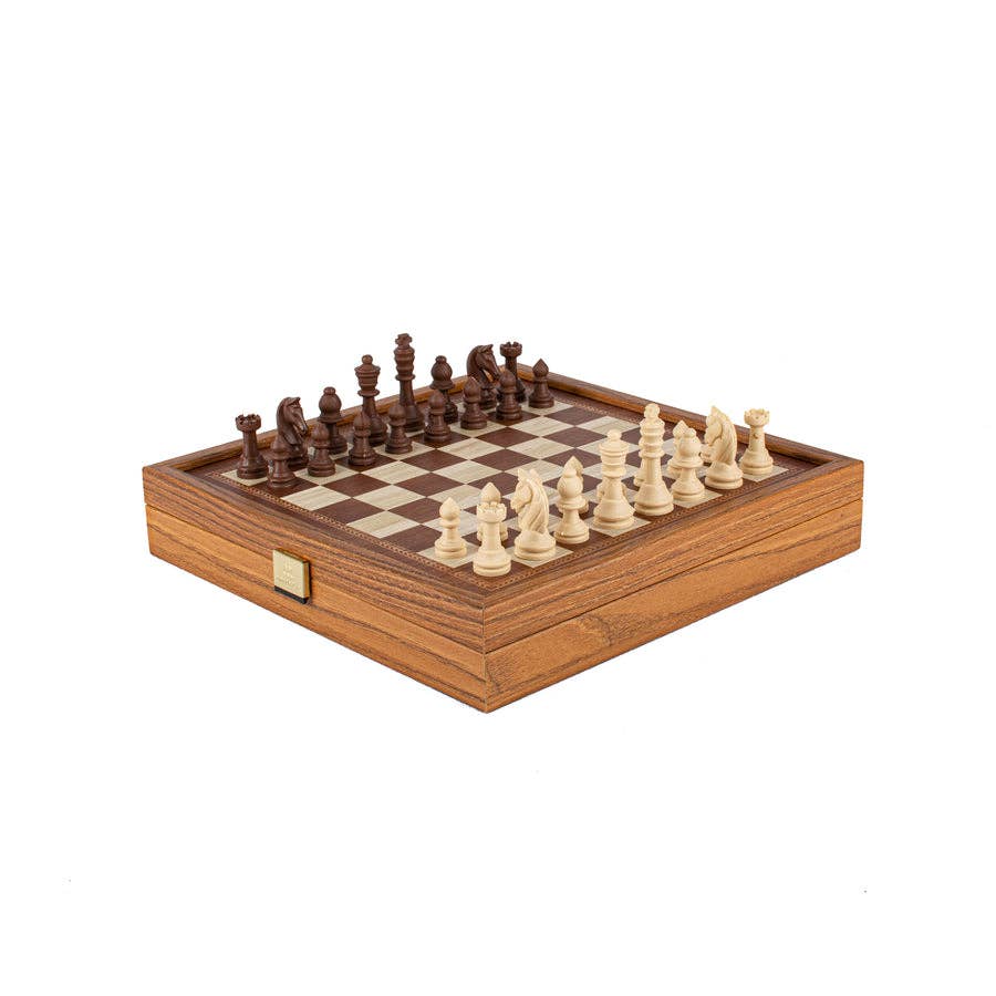 Classic 2-in-1 Chess & Backgammon Game Set: Medium (27 x 27cm)