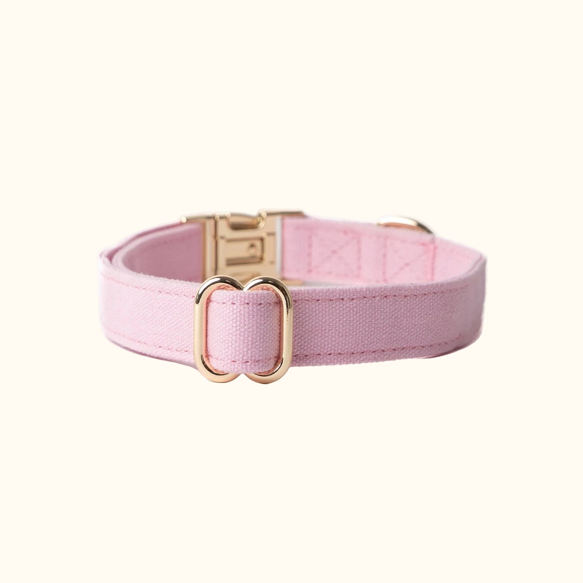 'Pink' - Canvas Dog Collar: SMALL