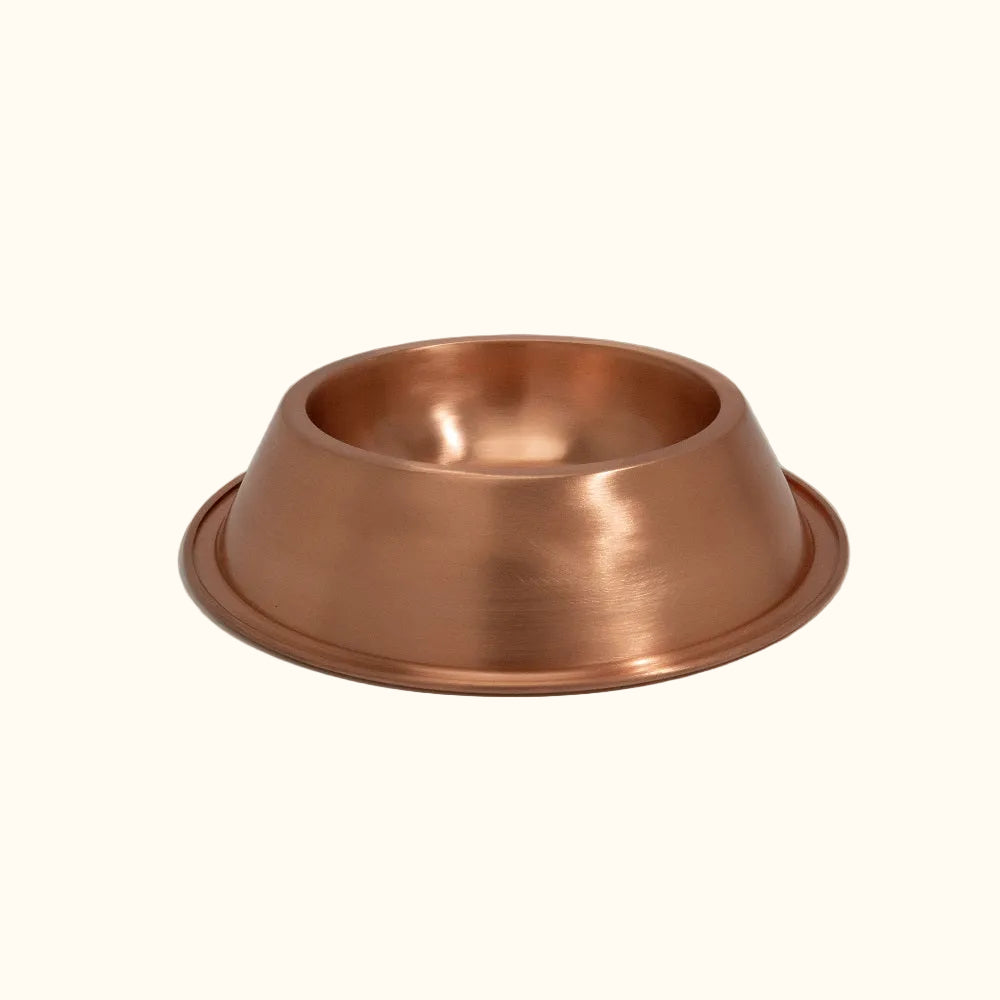 Pure Copper Dog Water Bowl - Heavy-Duty Version (575 G)