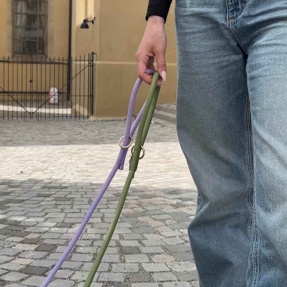 'Sand' - Braided Rope Leash