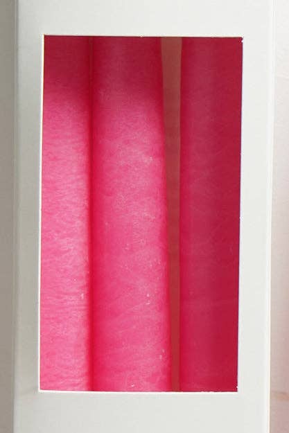 Pink Handcrafted French stick candles  ( Pack of 3 )